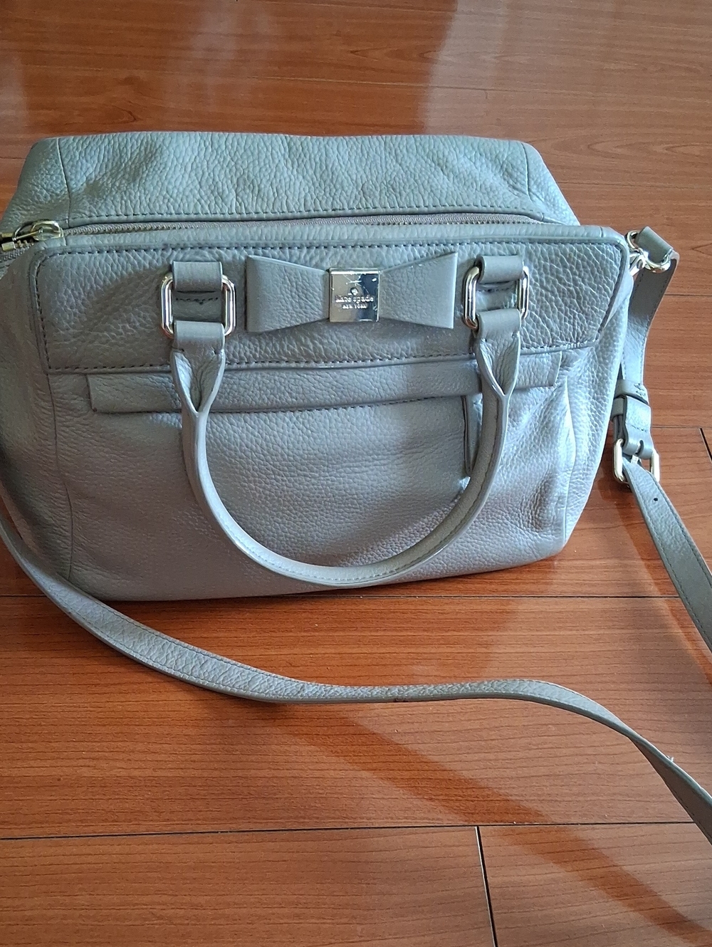 Kate Spade Leather Satchel Handbag in Tan